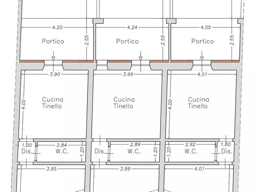 Immagine 4 di Terratetto in vendita  a Carrara