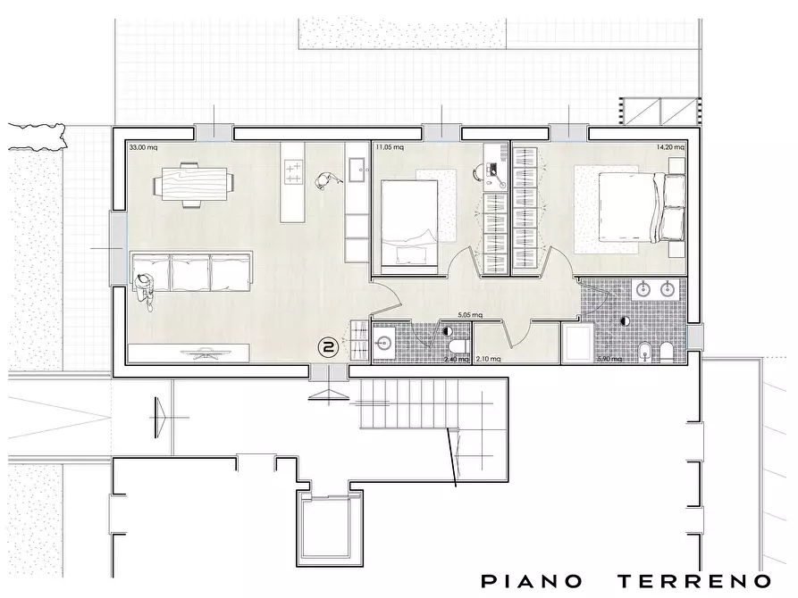 Immagine 2 di Appartamento in vendita  a Empoli