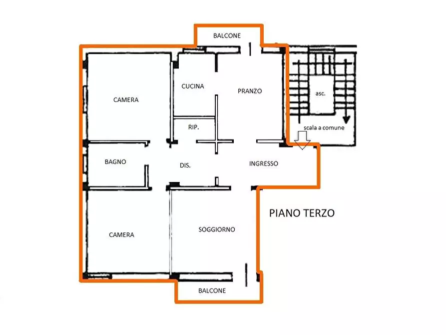 Immagine 11 di Appartamento in vendita  a Certaldo