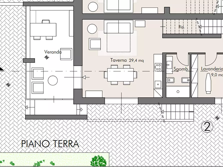 Immagine 10 di Casa trifamiliare in vendita  a Cascina