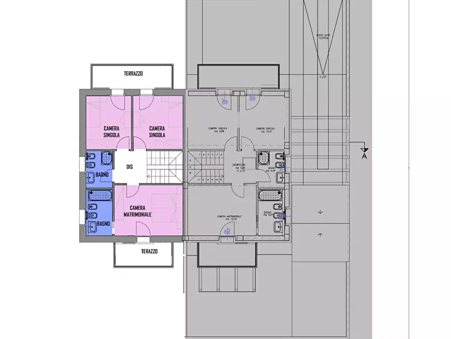 Immagine 2 di Casa bifamiliare in vendita  a Cascina