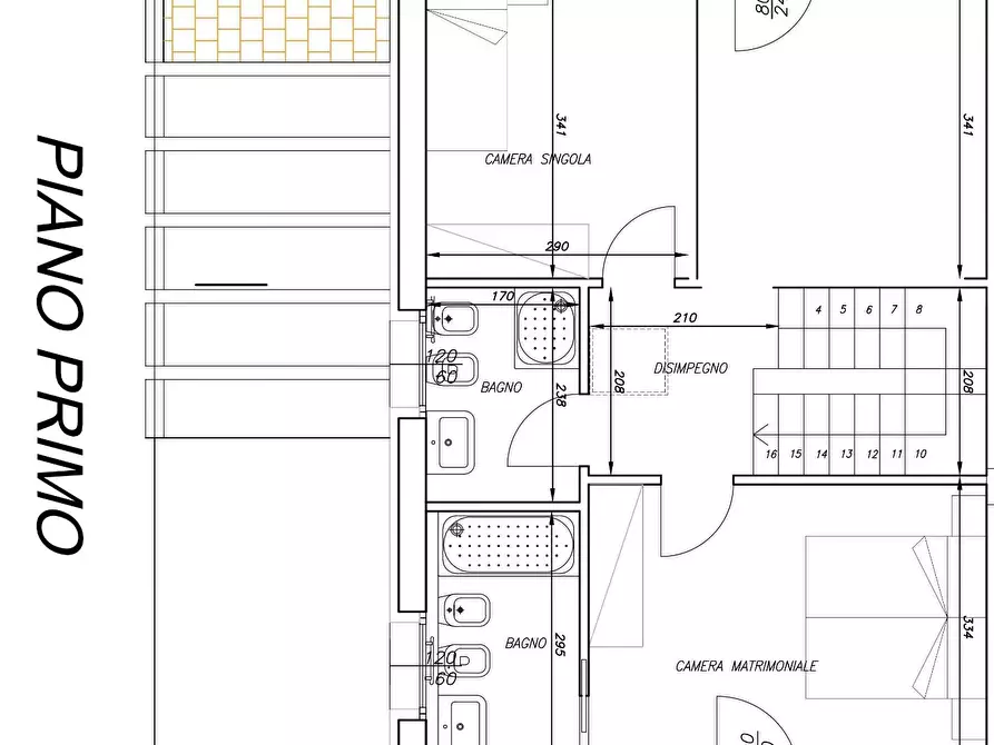 Immagine 6 di Villetta a schiera in vendita  a Cascina