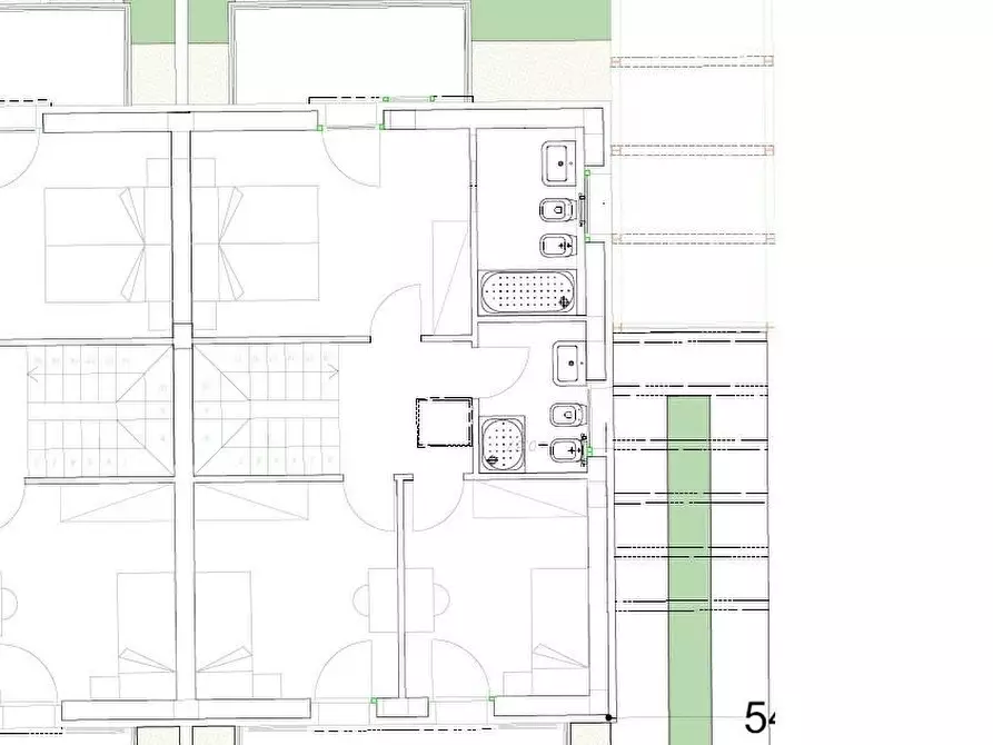 Immagine 2 di Casa bifamiliare in vendita  a Cascina