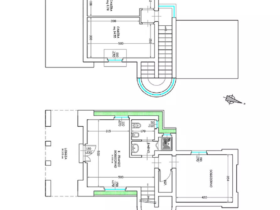 Immagine 3 di Villetta a schiera in vendita  a Pisa
