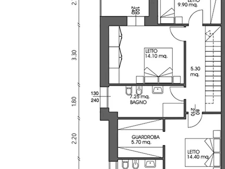 Immagine 2 di Villa in vendita  a Reggio Nell'emilia