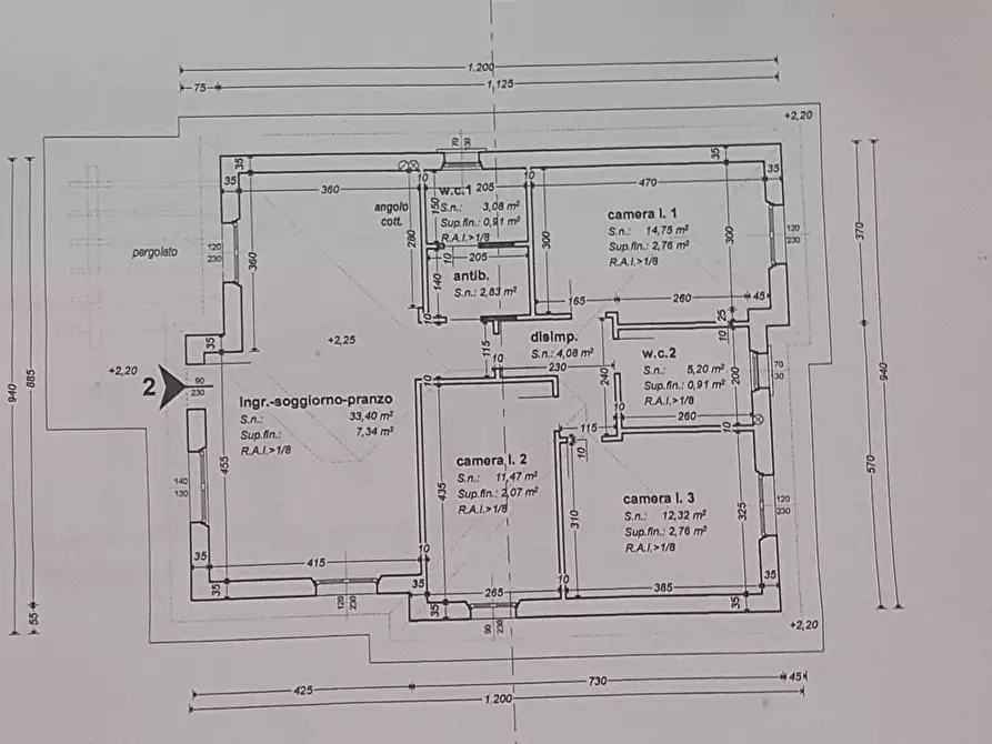 Immagine 3 di Villa in vendita  a Castelnuovo Magra