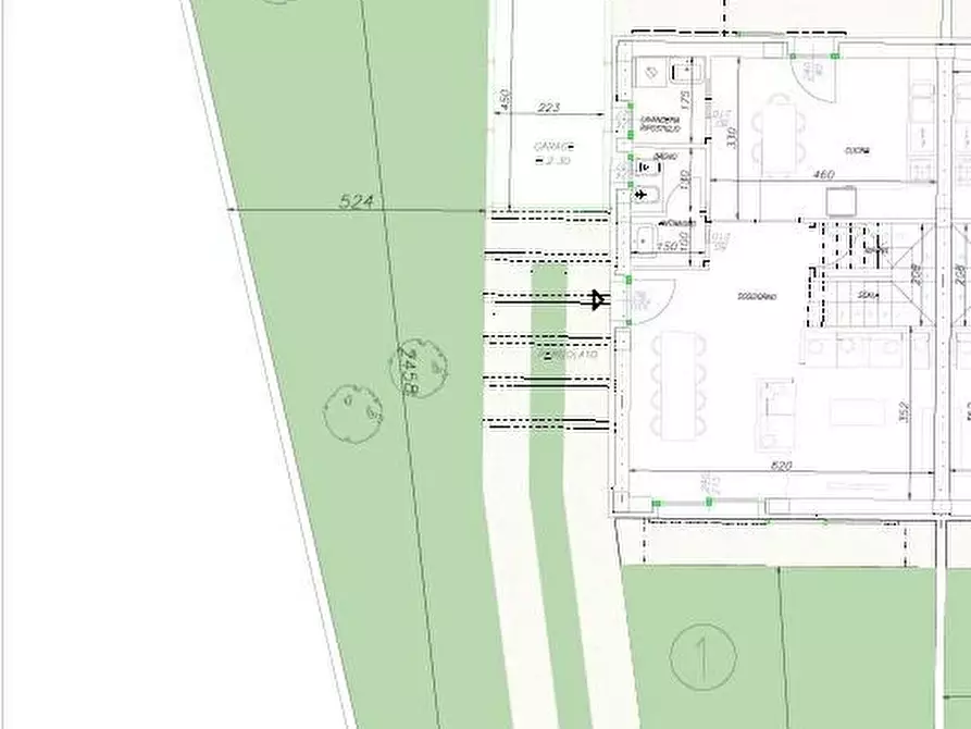 Immagine 2 di Casa bifamiliare in vendita  a Cascina