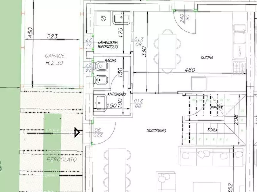 Immagine 3 di Casa bifamiliare in vendita  a Cascina