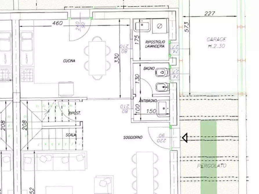 Immagine 3 di Casa bifamiliare in vendita  a Cascina