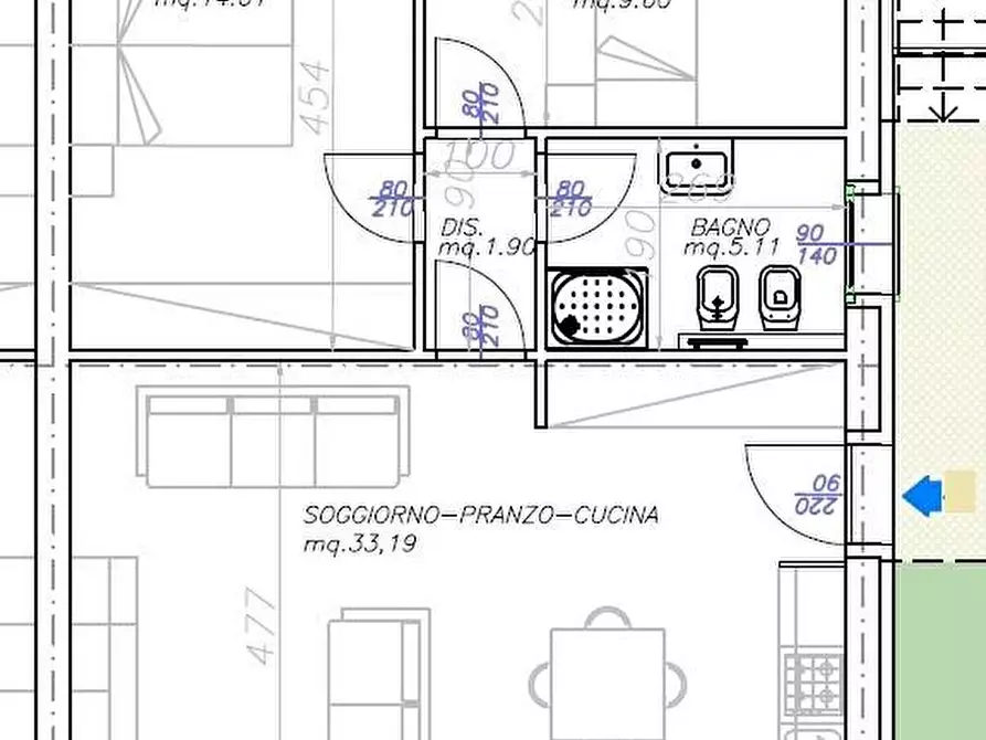 Immagine 6 di Appartamento in vendita  a Cascina