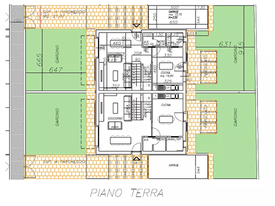 Immagine 5 di Casa bifamiliare in vendita  a Cascina