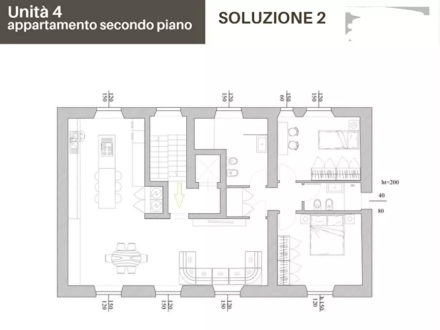 Immagine 27 di Appartamento in vendita  a Lucca