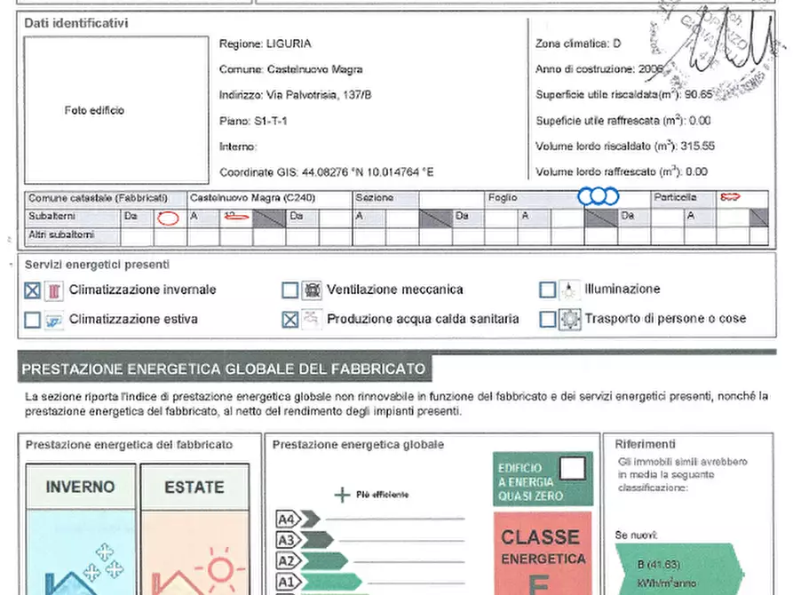 Immagine 40 di Villetta a schiera in vendita  a Castelnuovo Magra
