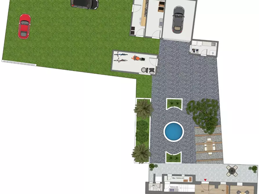 Immagine 1 di Villetta a schiera in vendita  a Cascina