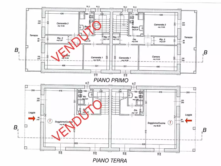 Immagine 9 di Casa bifamiliare in vendita  a Cascina