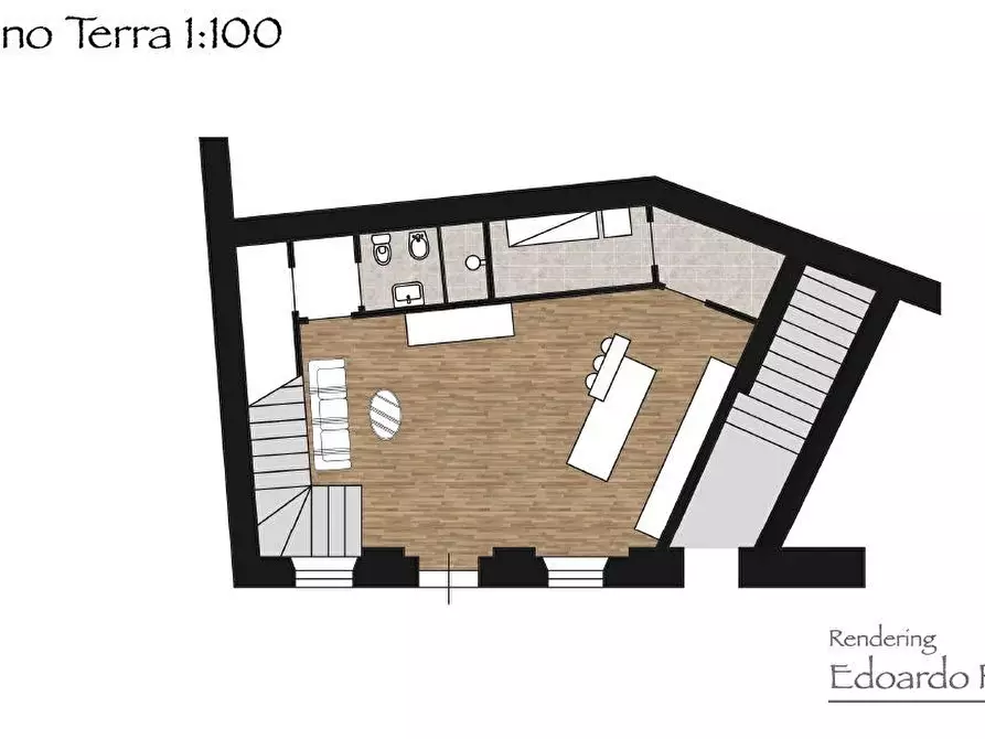 Immagine 4 di Porzione di casa in vendita  a Massa