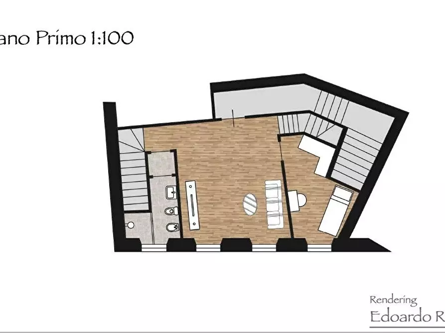 Immagine 5 di Porzione di casa in vendita  a Massa