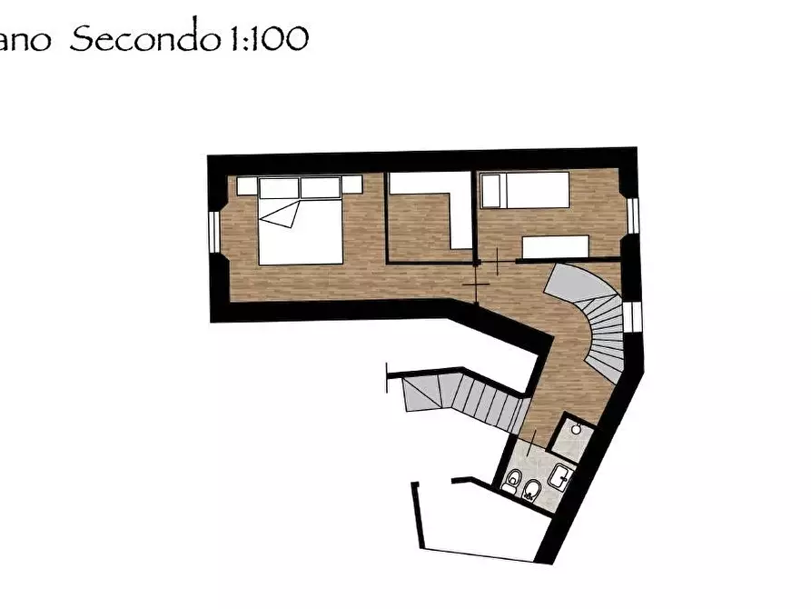 Immagine 6 di Porzione di casa in vendita  a Massa