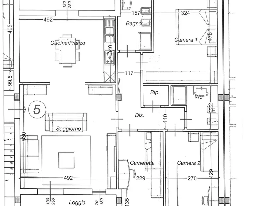 Immagine 33 di Appartamento in vendita  a Cascina