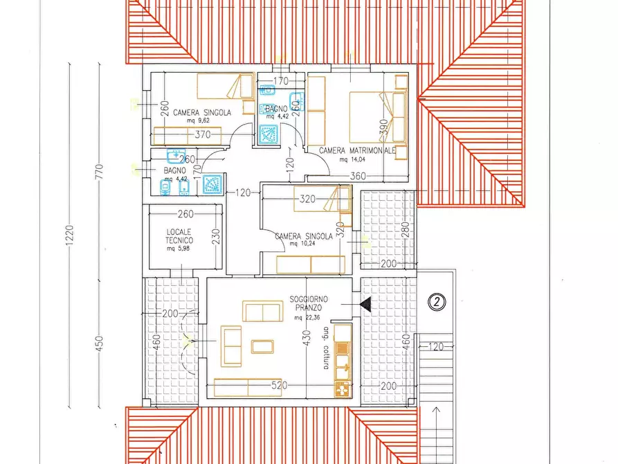 Immagine 2 di Appartamento in vendita  a Grosseto