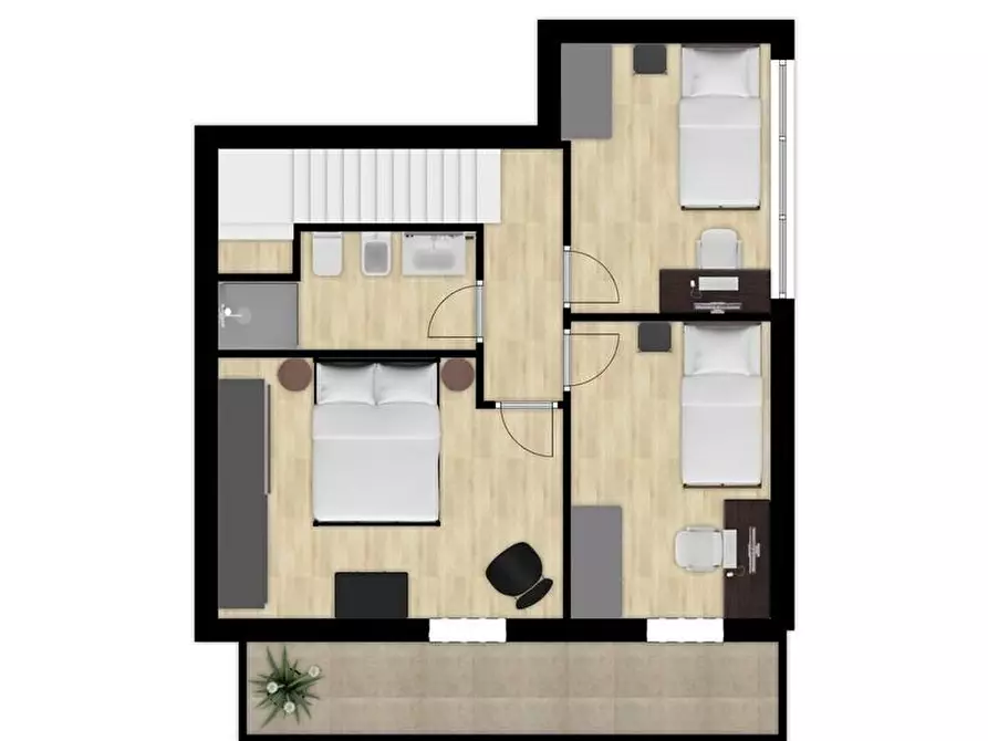 Immagine 2 di Terratetto in vendita  a Cascina