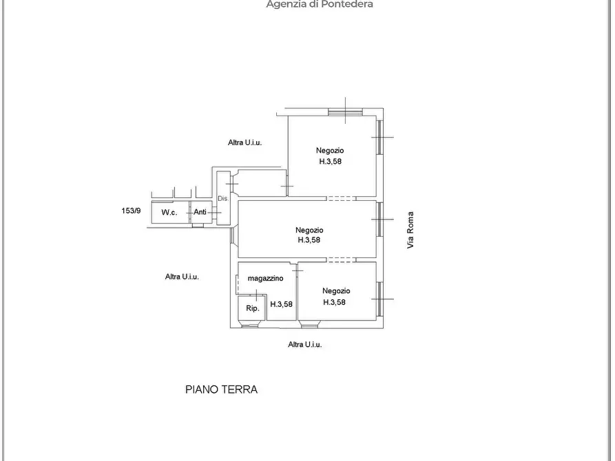 Immagine 2 di Locale commerciale in affitto  a Pontedera