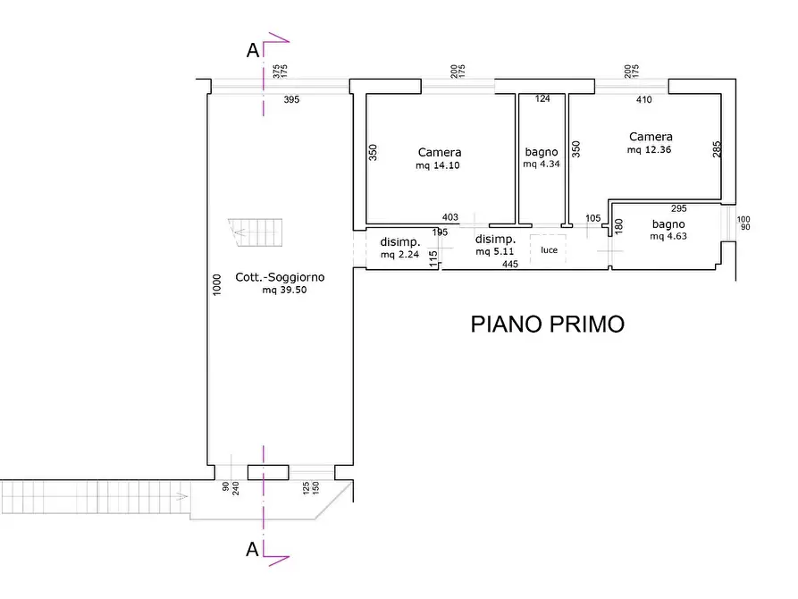 Immagine 1 di Appartamento in vendita  a Cascina