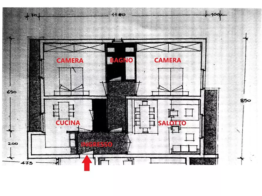 Immagine 1 di Appartamento in vendita  a Cascina