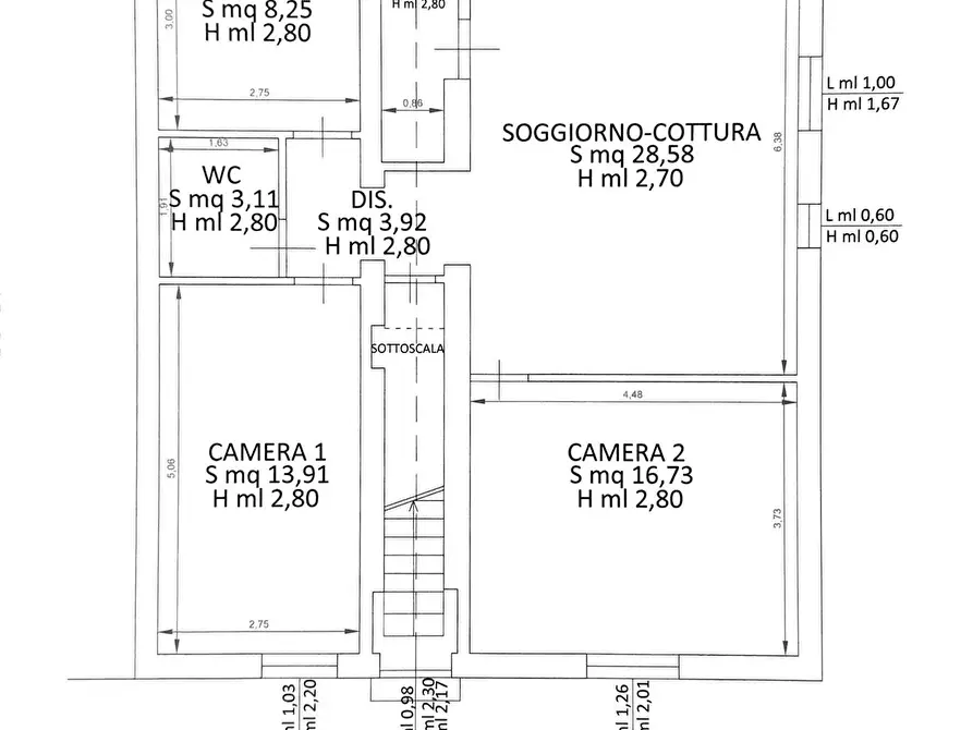 Immagine 2 di Appartamento in vendita  a Ponsacco
