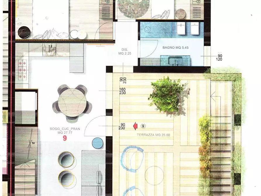 Immagine 2 di Appartamento in vendita  a Pisa