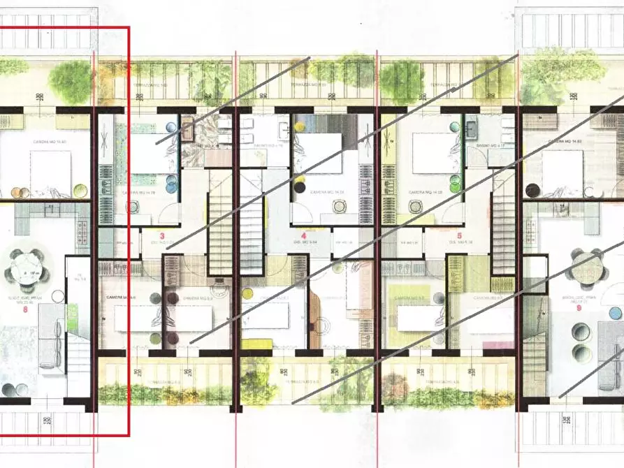 Immagine 7 di Appartamento in vendita  a Pisa