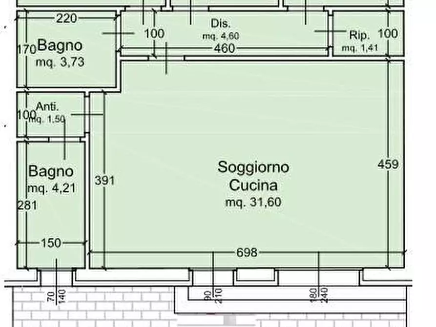 Immagine 1 di Appartamento in vendita  a Cascina