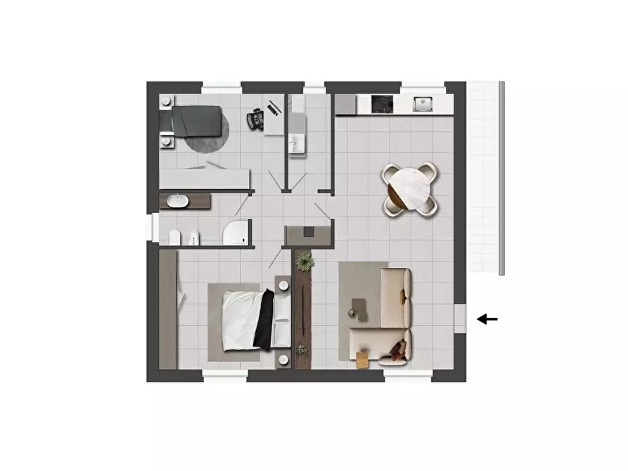 Immagine 5 di Appartamento in vendita  a Pescia