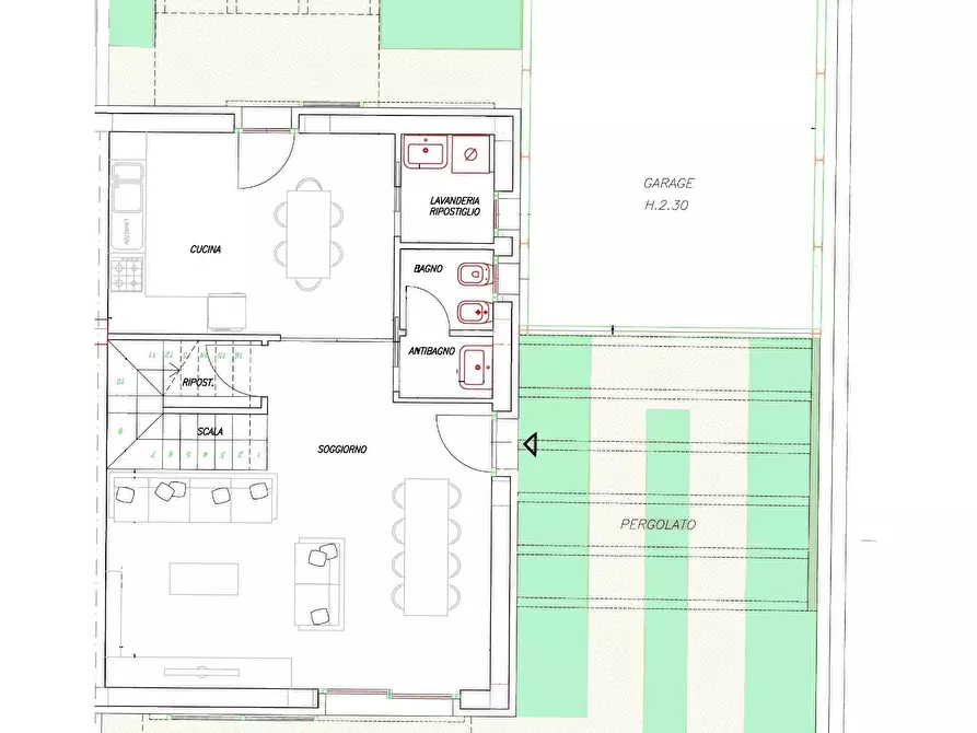 Immagine 3 di Casa bifamiliare in vendita  a Cascina