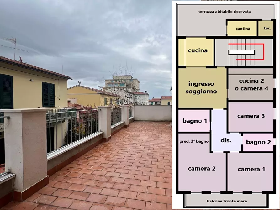 Immagine 1 di Appartamento in vendita  a Rosignano Marittimo