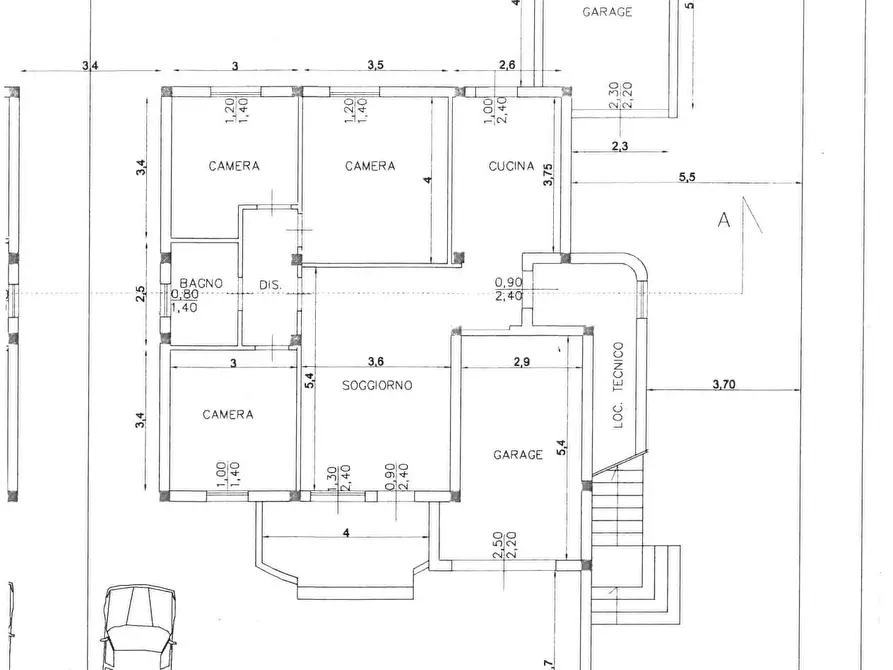 Immagine 5 di Casa quadrifamiliare in vendita  a Cecina