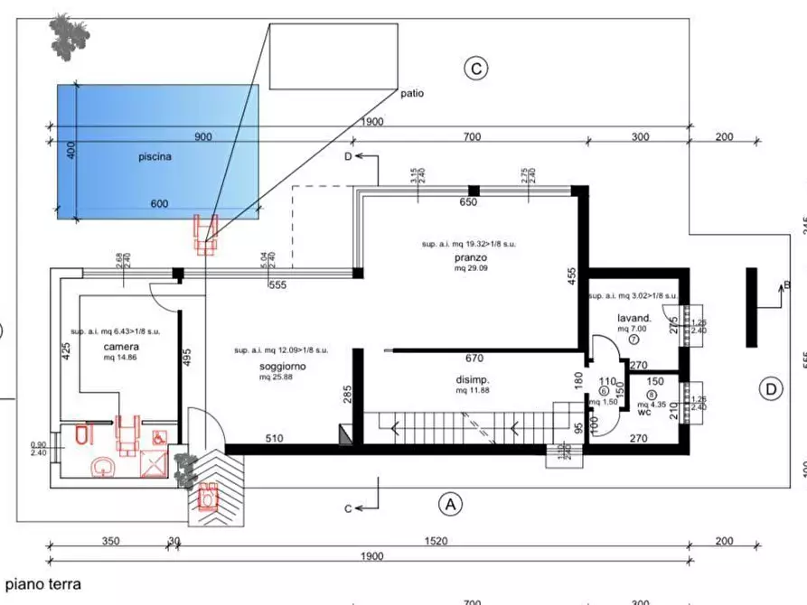Immagine 22 di Villa in vendita  a Forte Dei Marmi