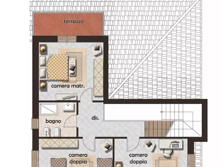 Immagine 3 di Casa indipendente in vendita  a Pontedera