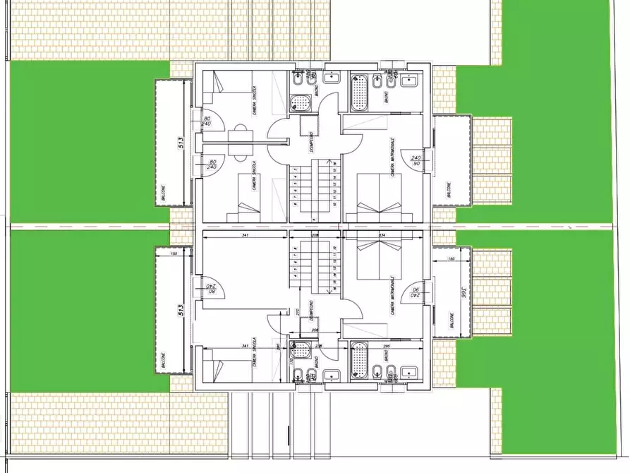 Immagine 6 di Casa bifamiliare in vendita  a Cascina