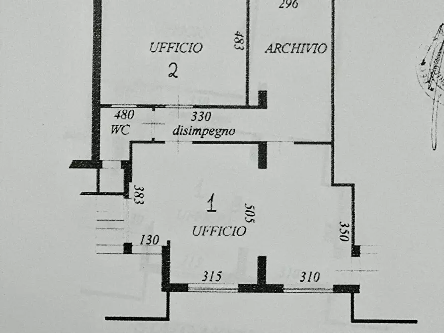 Immagine 1 di Ufficio in affitto  a Capannori