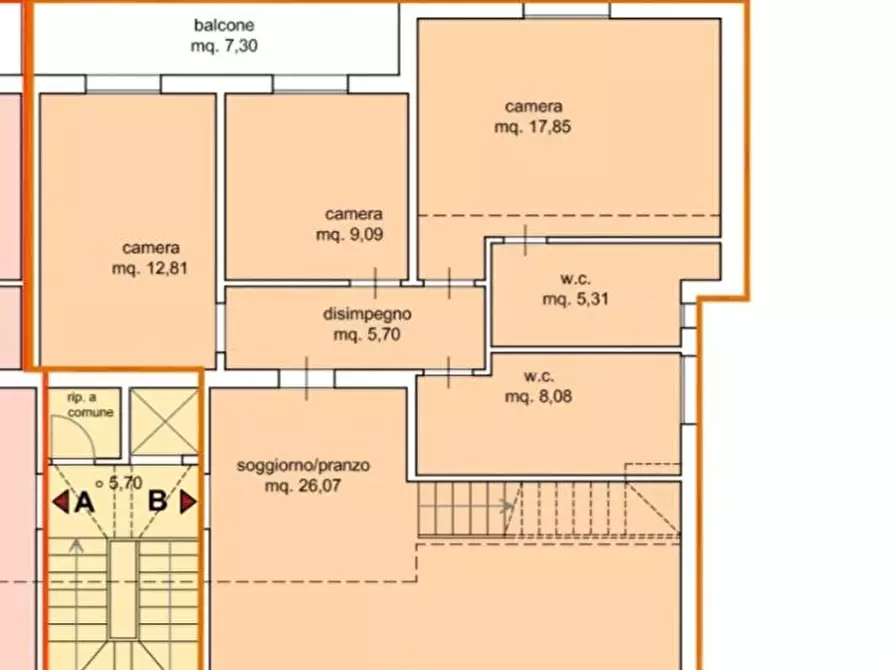 Immagine 6 di Appartamento in vendita  a Empoli