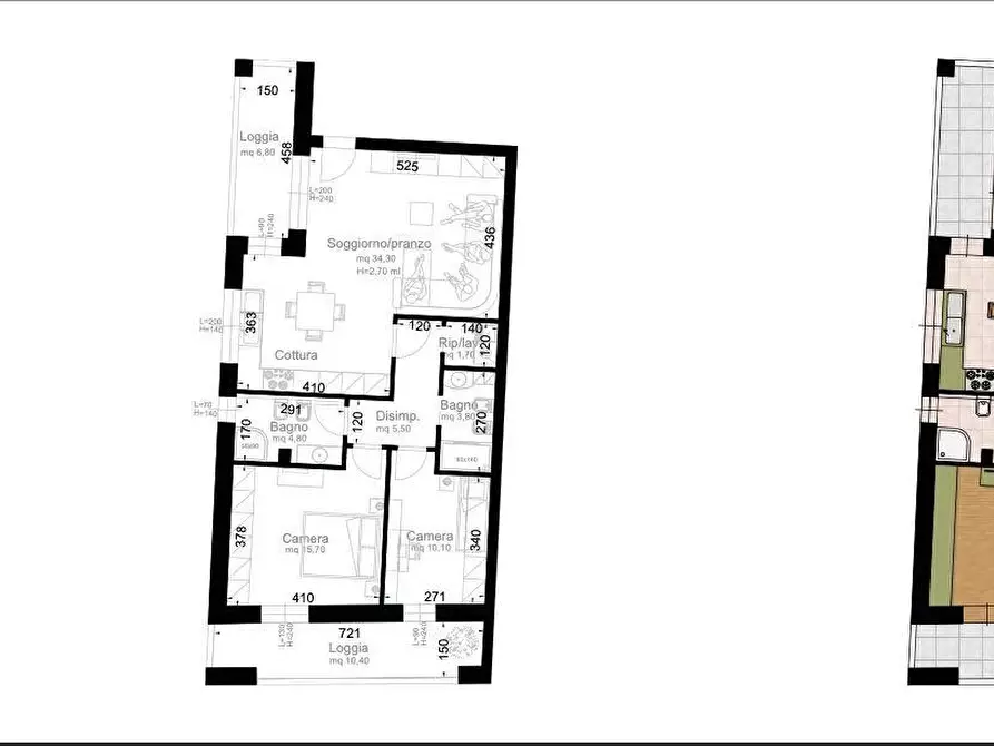 Immagine 10 di Appartamento in vendita  a Cascina