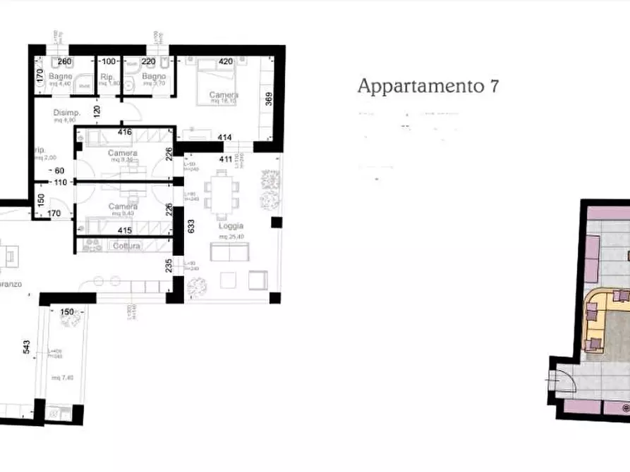 Immagine 10 di Appartamento in vendita  a Cascina