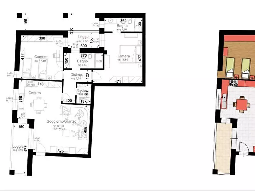 Immagine 10 di Appartamento in vendita  a Cascina