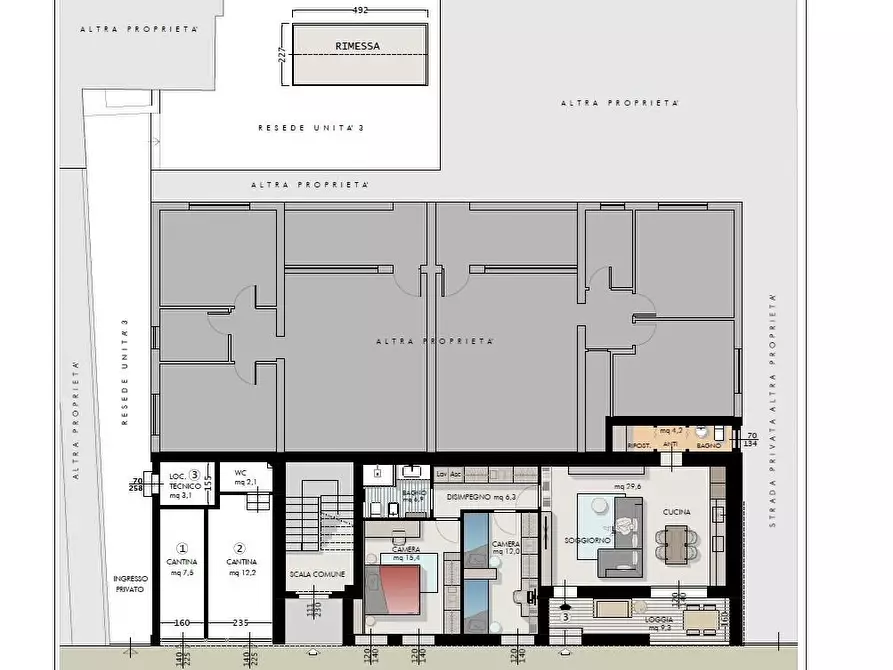 Immagine 1 di Appartamento in vendita  a Cascina