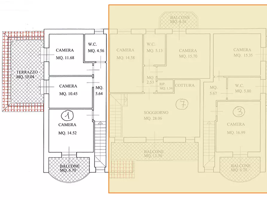 Immagine 2 di Villetta a schiera in vendita  a Fucecchio