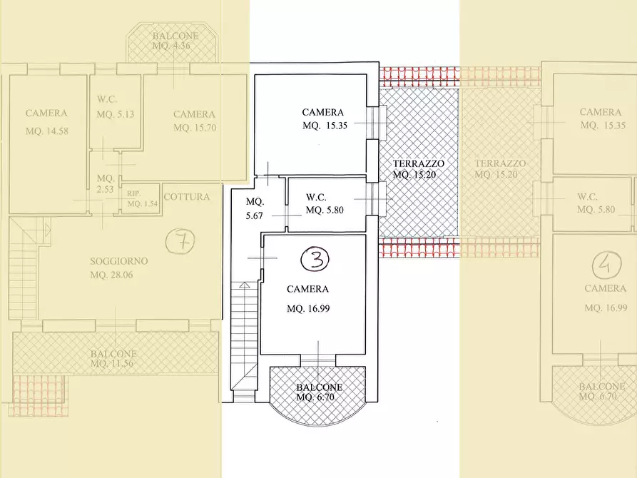 Immagine 2 di Villetta a schiera in vendita  a Fucecchio