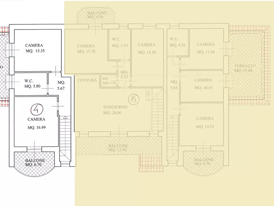 Immagine 2 di Villetta a schiera in vendita  a Fucecchio