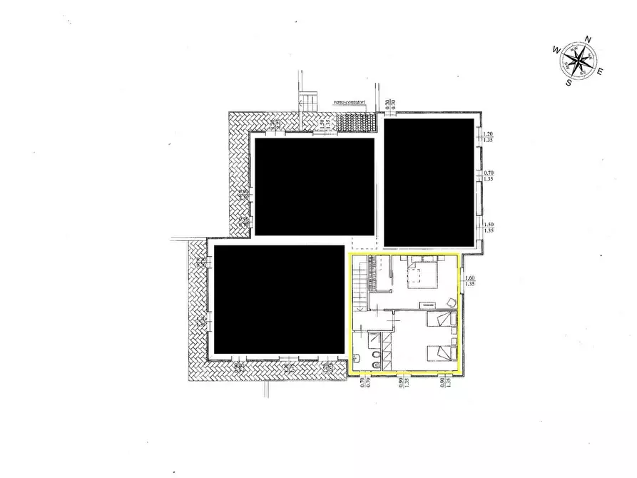 Immagine 2 di Casa quadrifamiliare in vendita  a Santa Maria A Monte