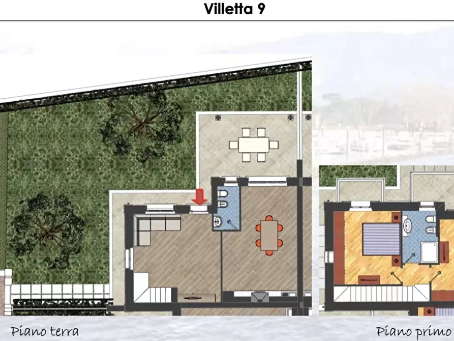 Immagine 16 di Villetta a schiera in vendita  a Montignoso